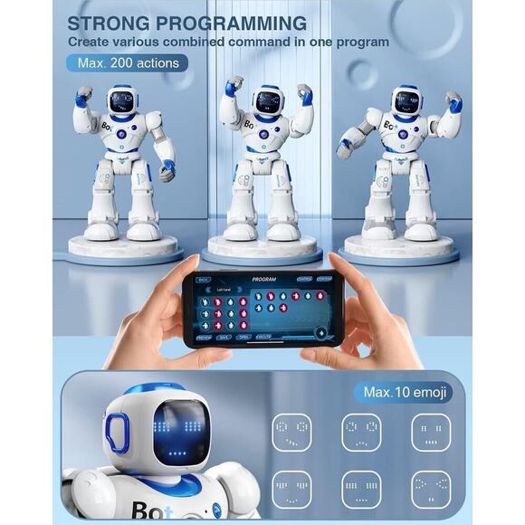NEW Ruko Robot Carle Smart App Robot 1088 Programmable Remote & Bluetooth App - Picture 6 of 7